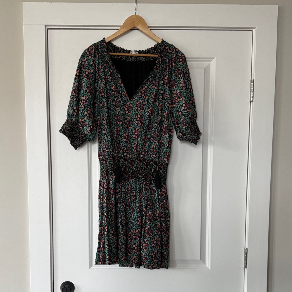 Roller Rabbit Black and Red star Mini Dress